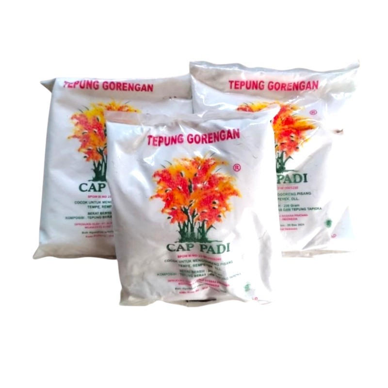 

Tepung gorengan CAP PADI / Tepung Padi 200g 1 BAL ISI 25 PCS