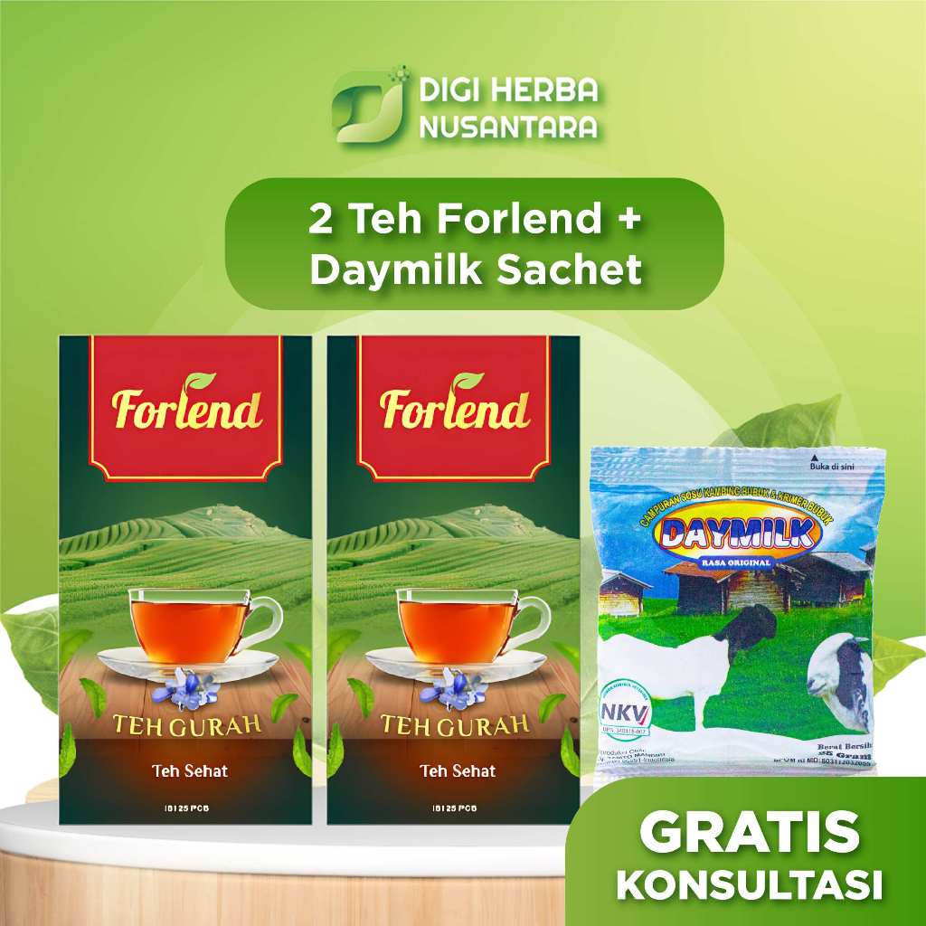 

FORLEND Teh Gurah Original - Membantu Atasi Permasalahan Lendir & Dahak - 2 Box (Free 1 Daymilk Sachet)