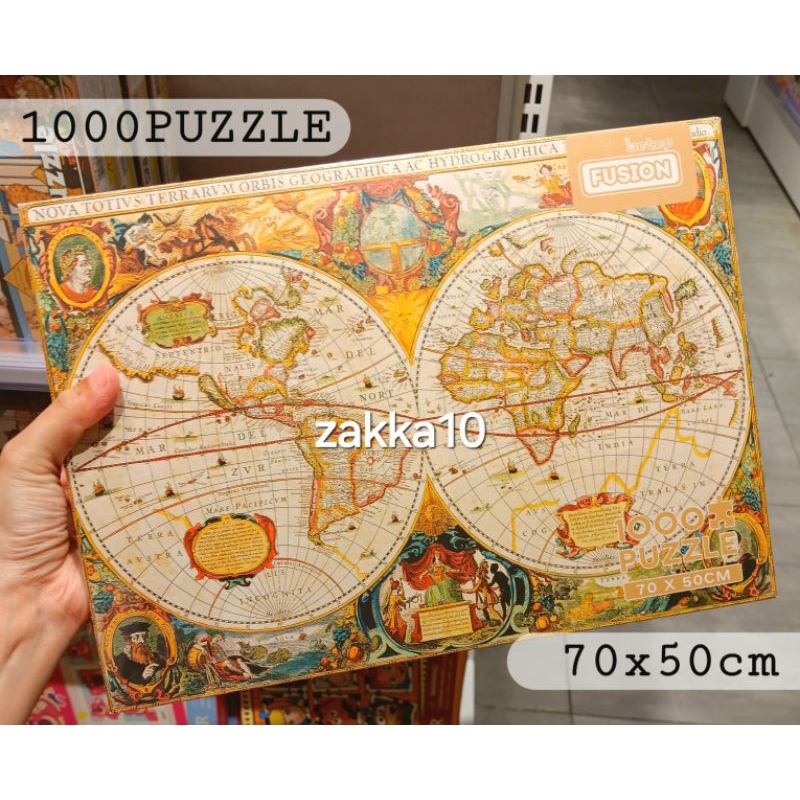 Ohsome Mainan Puzzle Ancient Map | Mainan Kreatif Puzzle Peta Dunia Kuno