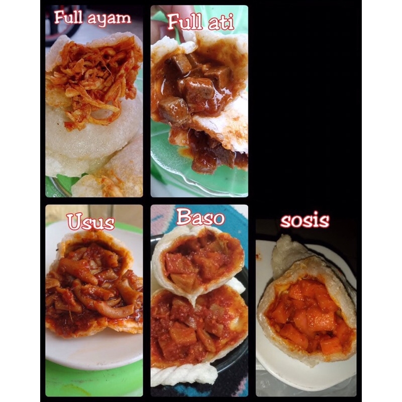 

Cireng isi ayam suwir pedas (kecil/10pcs)