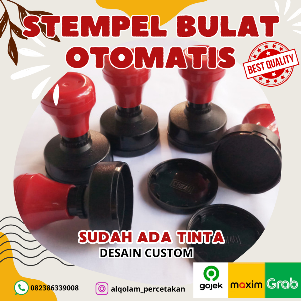 

STEMPEL FLAS BULAT MURAH - STEMPEL OTOMATIS UKURAN STANDAR STEMPEL WARNA STEMPEL MURAH