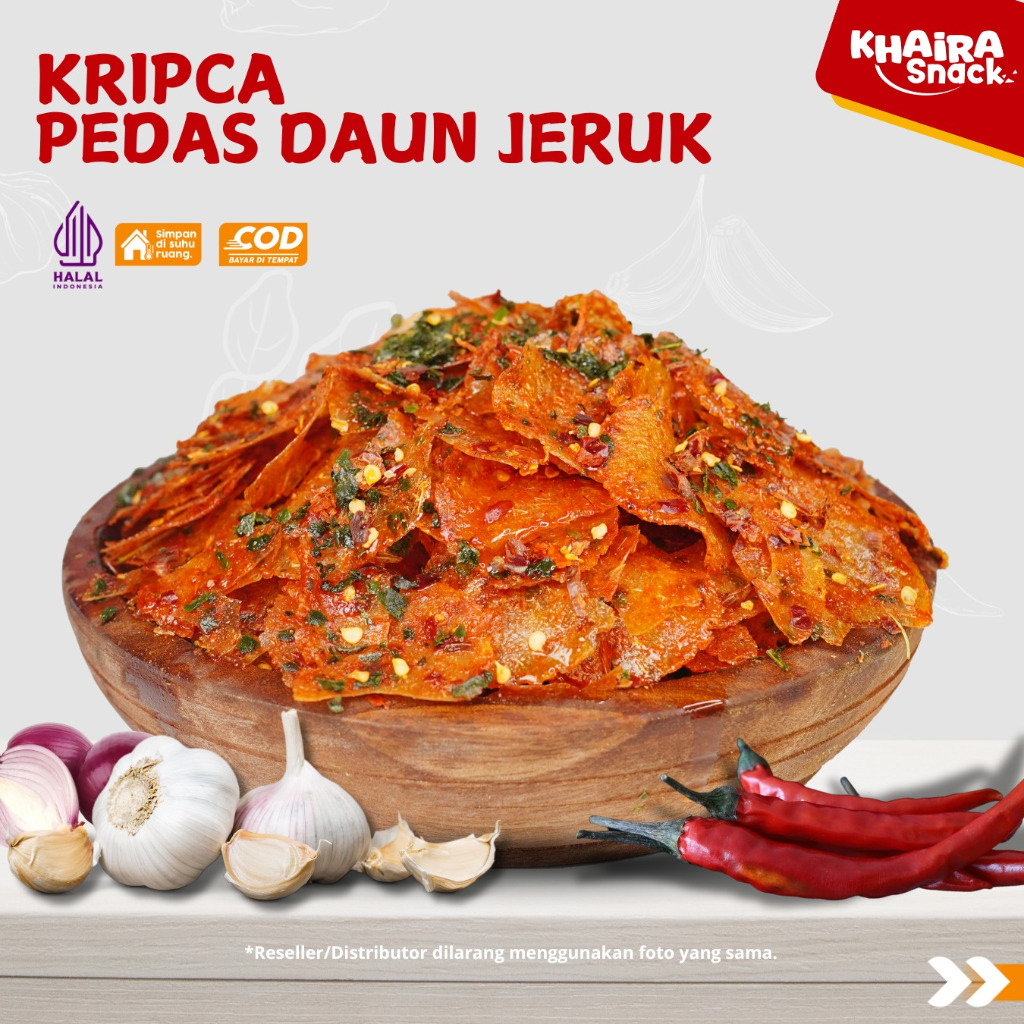 

Kripca Pedas Khaira Snack / Keripik Kaca