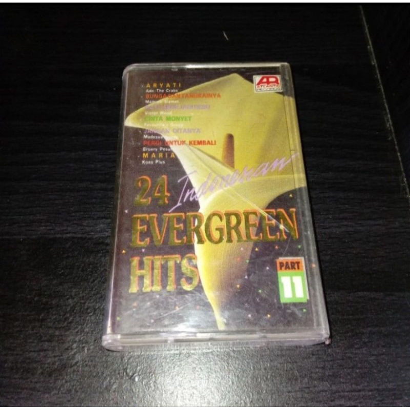 Kaset 24 EVERGREEN HITS INDONESIA - Koes Plus Tetty Kadi Edy Silitonga