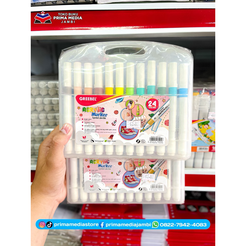 

SPIDOL/SPIDOL WARNA/SPIDOL AKRILIK 24 WARNA GREEBEL