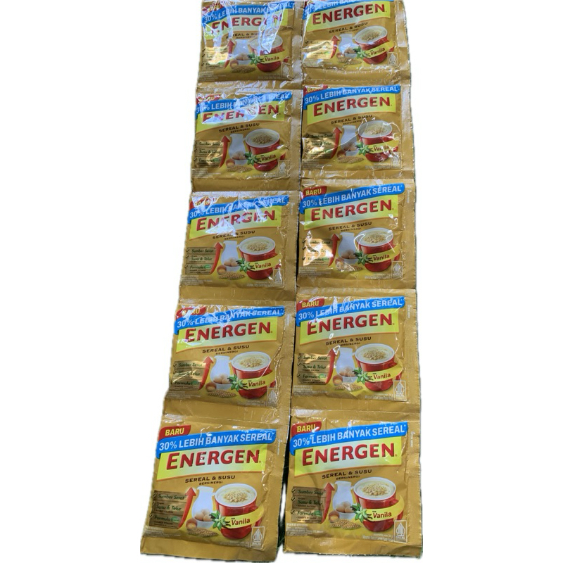 

Minuman Sereal dan Susu Energen Vanilla Rencengan Promo