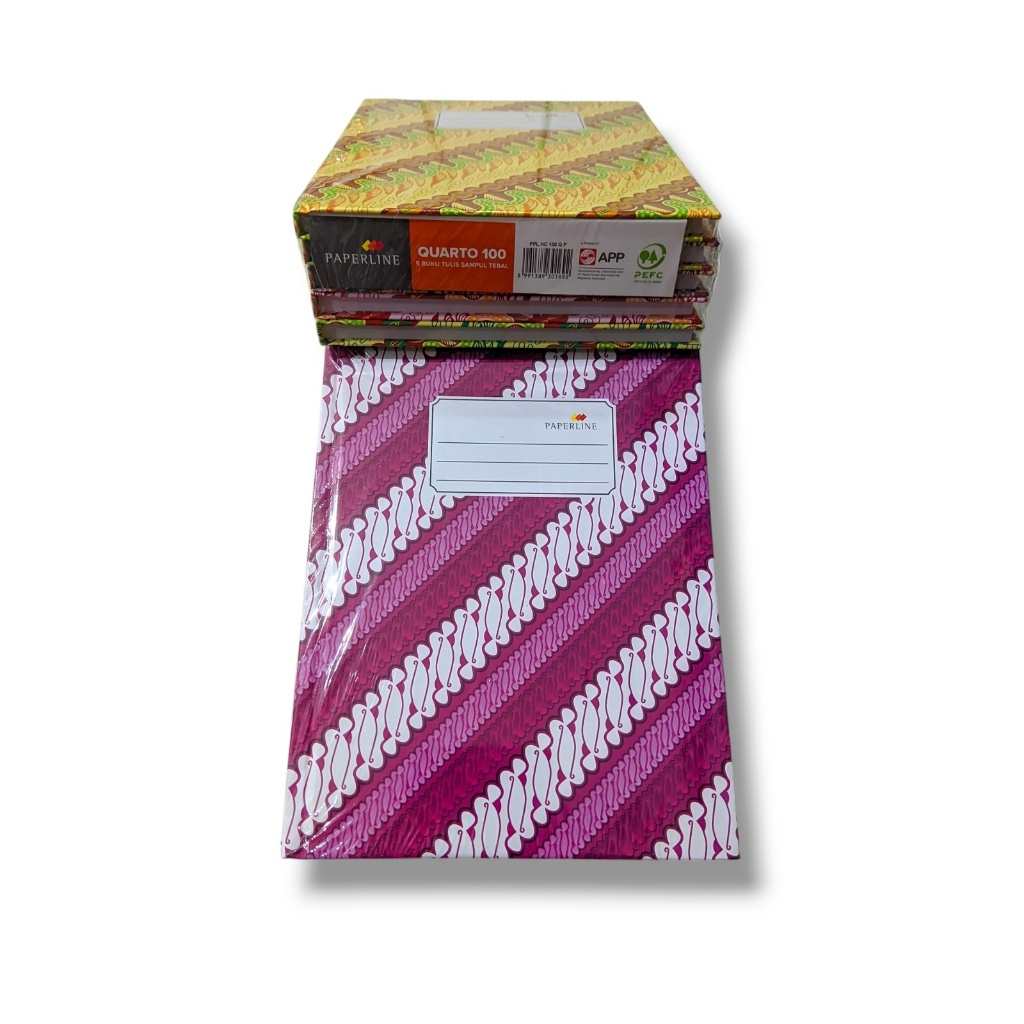 

Buku Hard Cover Paperline Quarto 100lbr