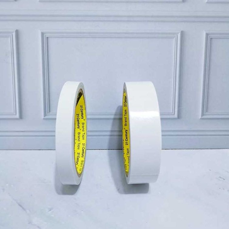 

1 PCS Double Tape putih 1/2 " Inc x 7 Meter Dan 1 Inc * 7 meter (eceran)