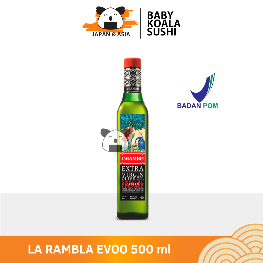 

LA RAMBLA Extra Virgin Olive Oil Minyak Zaitun 500 ml Halal │ EVOO Import Spanyol