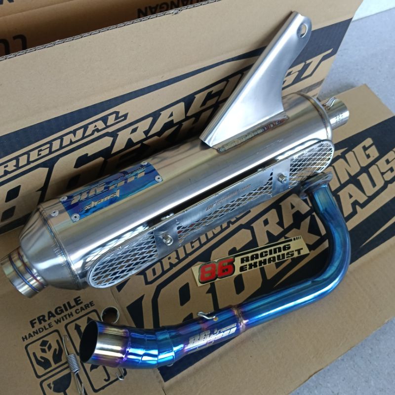 knalpot standar racing luster original 86 racing mio beat vario110 fazio scoopy freego mio soul gt11