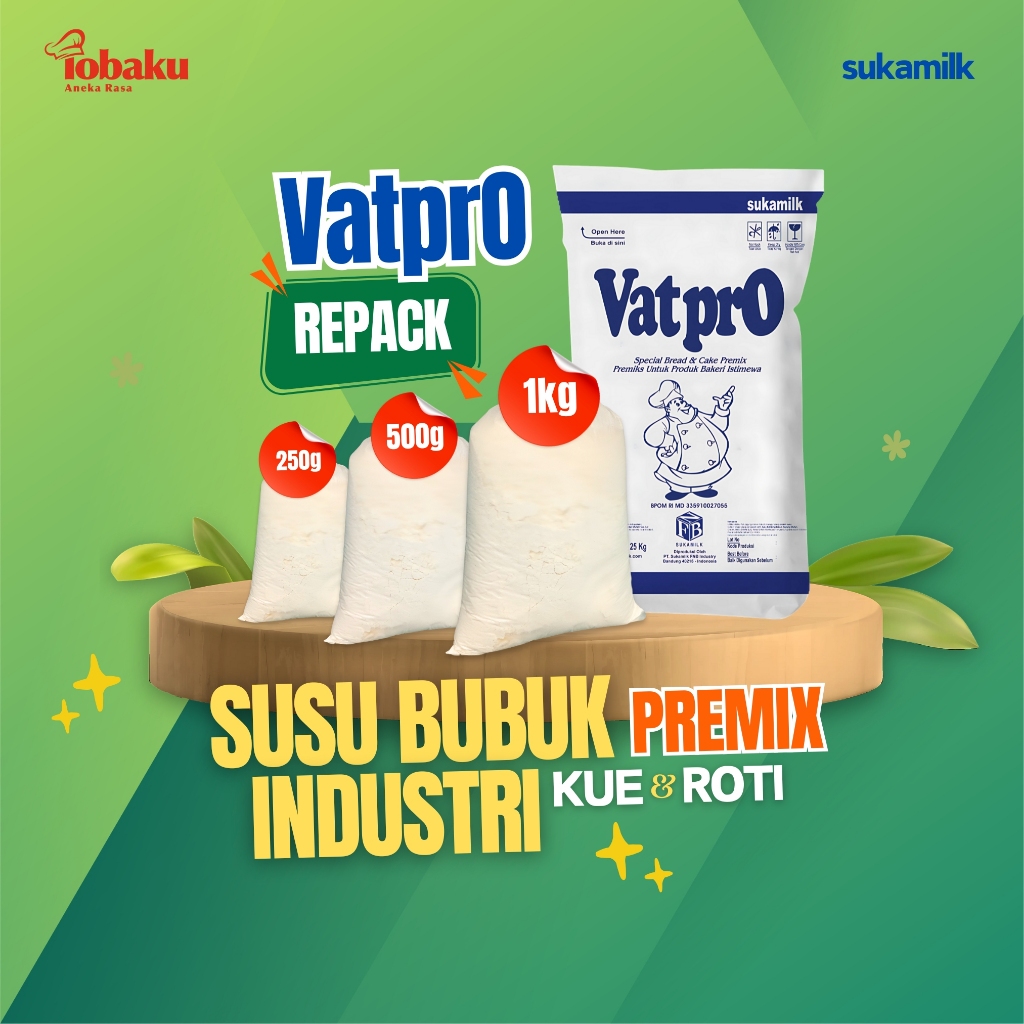 

VATPRO Susu Bubuk Industri Premix Roti & Kue Kemasan REPACK _