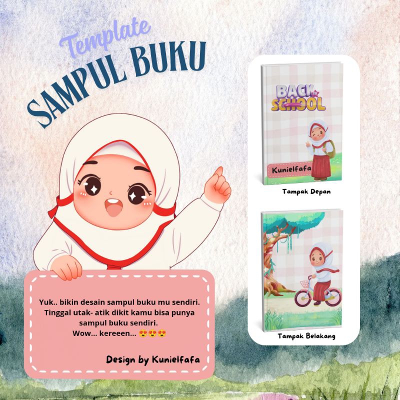 

Sampul Buku Anak SD Cewek Custom Nama