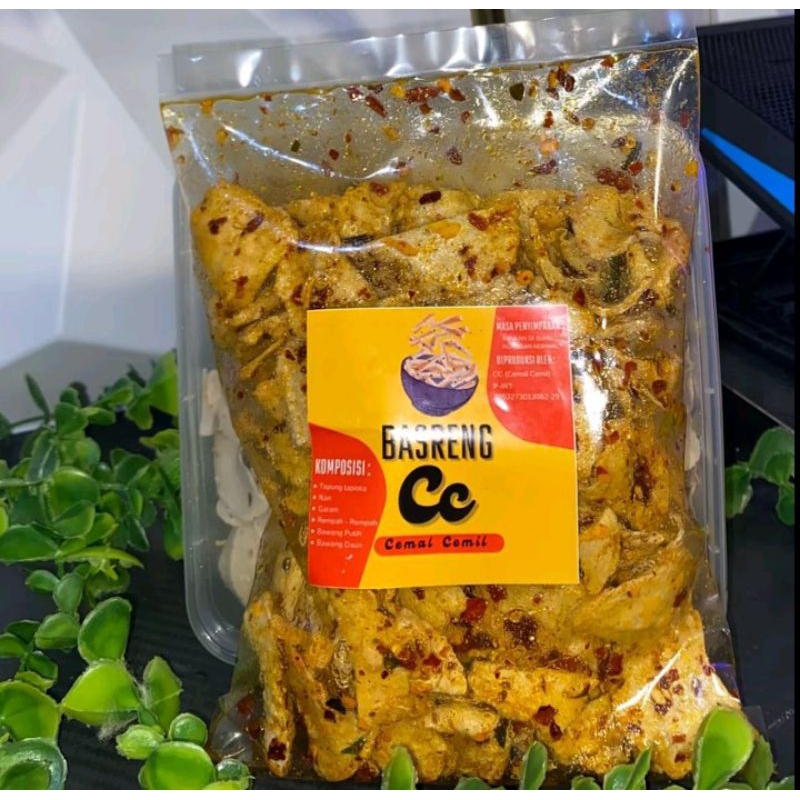 

Camilan Viral Basreng CC Pedas daun jeruk gurih isi 200 Gram