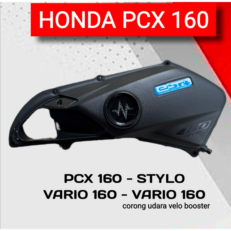 CORONG UDARA TUTUP FILTER PCX 160 CORONG DONAT STD BIRU  /  corong donat carbon pcx 160 corong donat