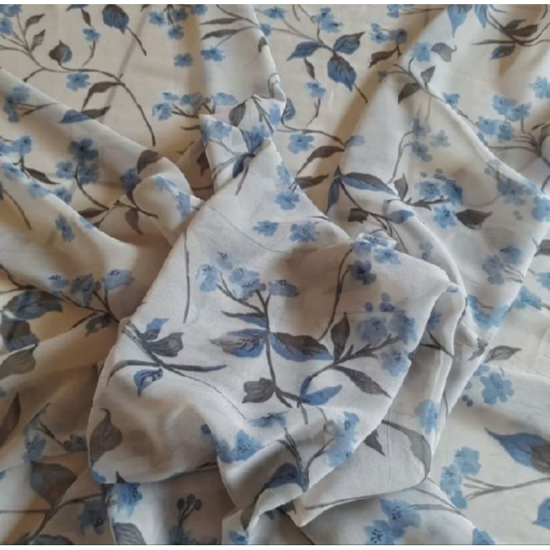 Kain sifon motif premium / harga 0,5/m  / bahan sifon ceruty motif premium / sifon motif / ceruty si