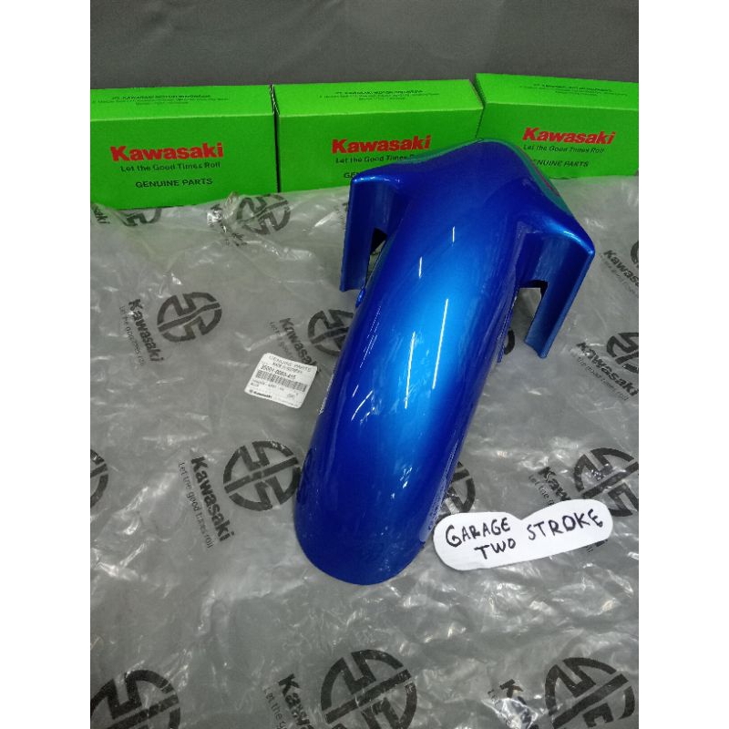 SPAKBOR DEPAN NINJA R NINJA SS NINJA KIS WARNA BIRU 35001-0063-415 ORIGINAL