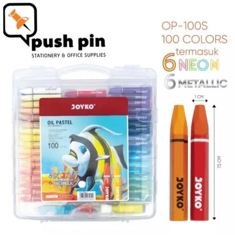 

Joyko Crayon Oil Pastel 100 Warna