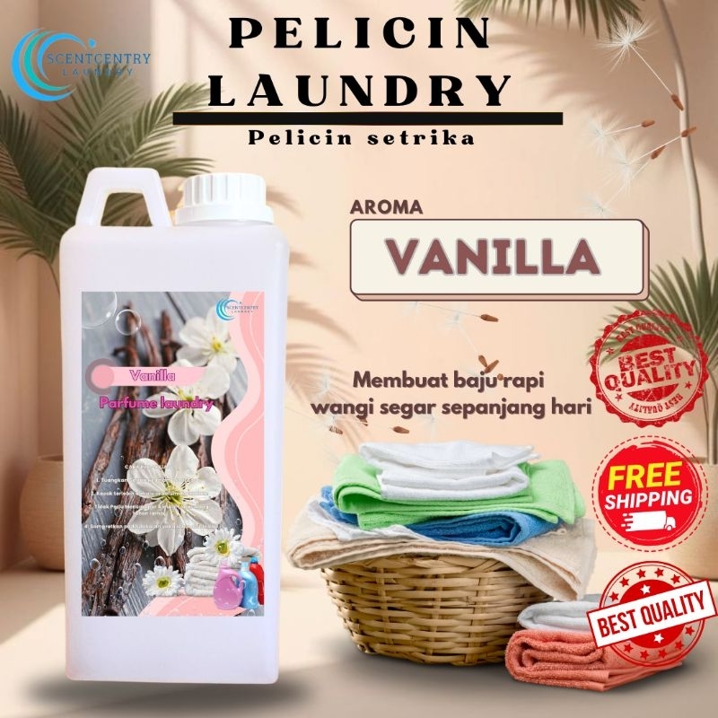 Pelicin Pengharum Vanilla Parfume Laundry 1 Liter harga murah