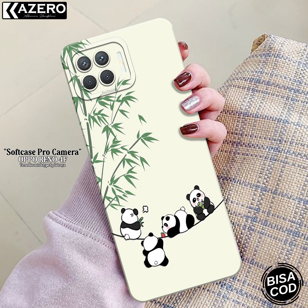 Softcase Pro Camera OPPO RENO 4F - Fashion Case Kartun - Case OPPO RENO 4F Terbaru - Casing OPPO REN