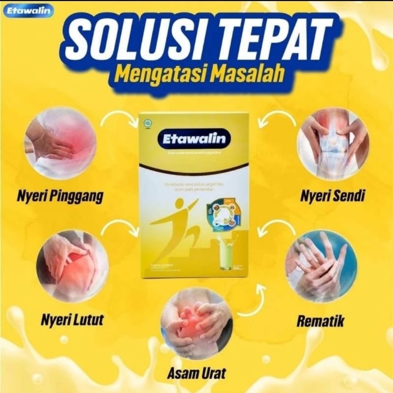 

Etawalin - Membantu Mengatasi Asam Urat, Rematik dan Nyeri Sendi 100% Original Alami Tanpa Efek Samping