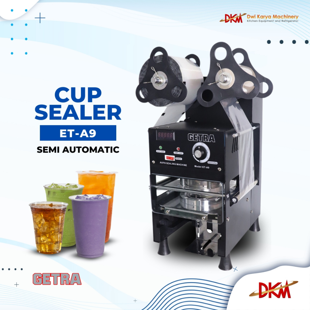 Mesin Cup Sealer Getra Semi Otomatis ET A9 Garansi Resmi/Cup Sealer Semi Automatic ET A9 Getra