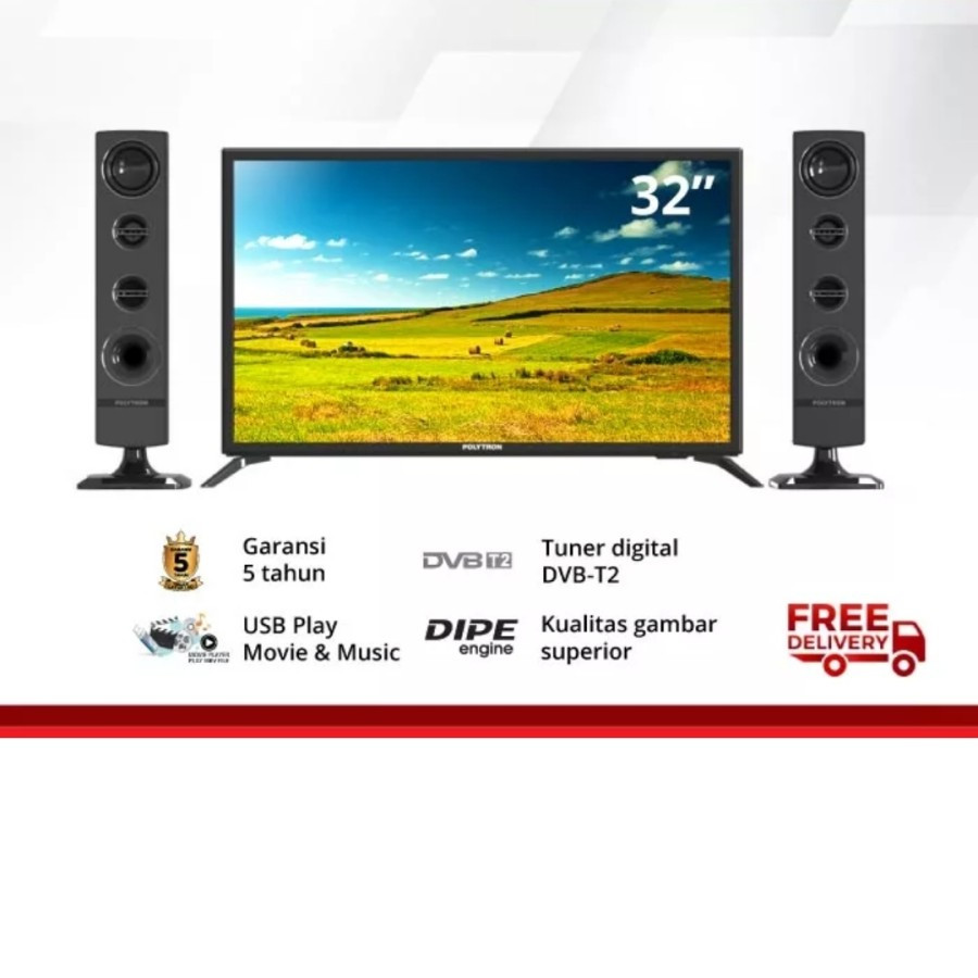 POLYTRON LED TV PLD 40T8950+SPK TN943