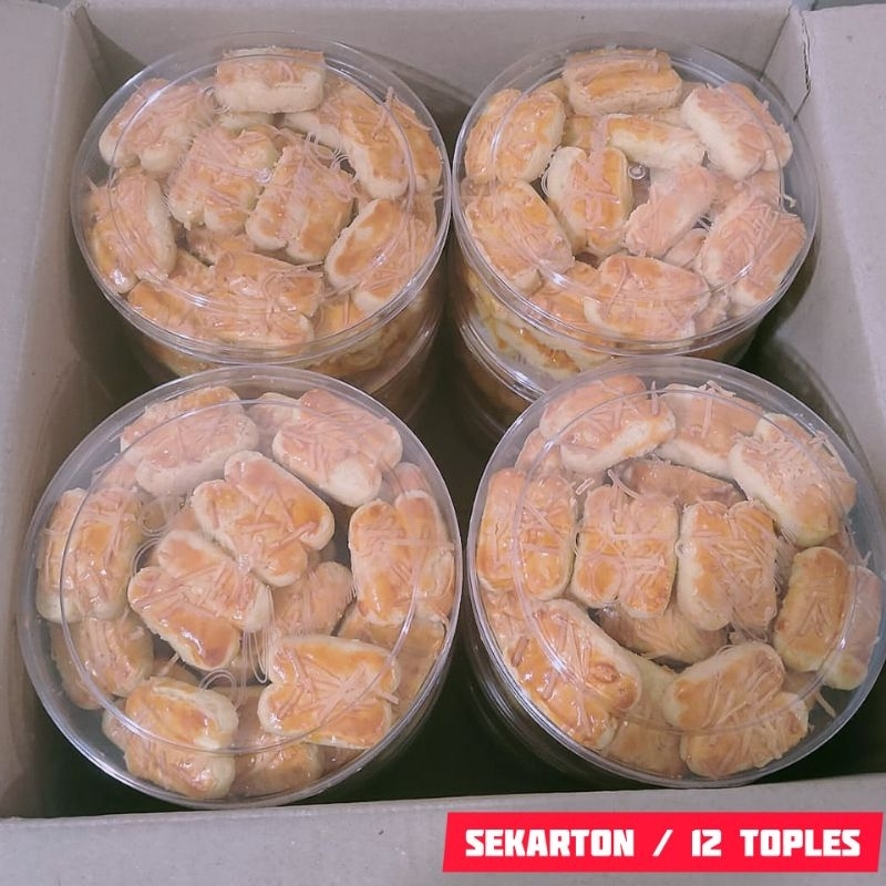 

Paket 12 Toples Nastar Kastangel Putri Salju Kue Lebaran Grosiran