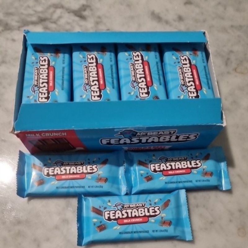 

Double joy!Paket ini adalah paket Feastables Milk crunch mini isi 2 pac!