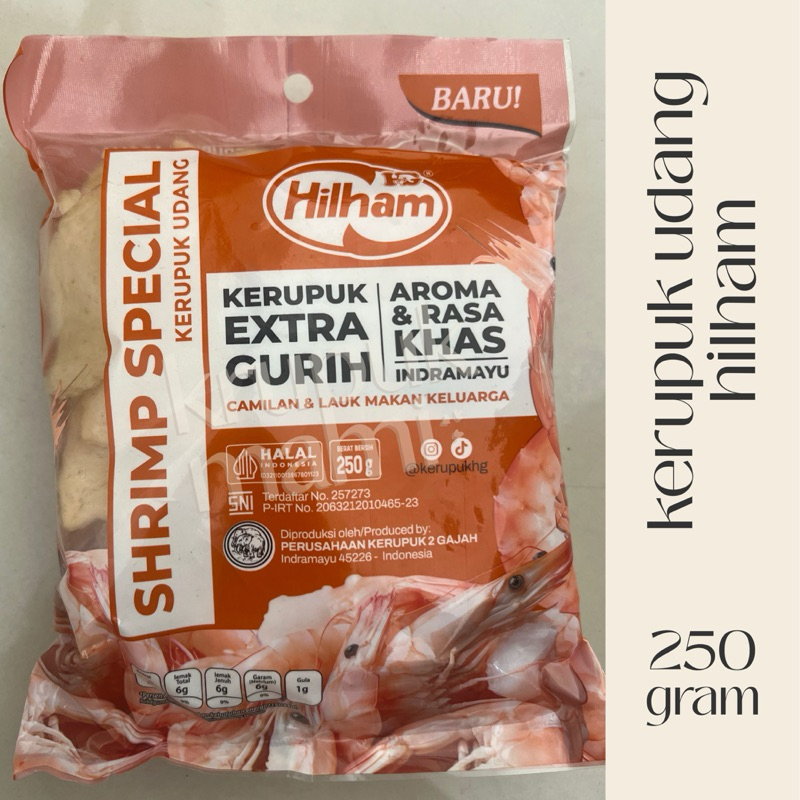 

Kerupuk Udang Hilham 250 gr