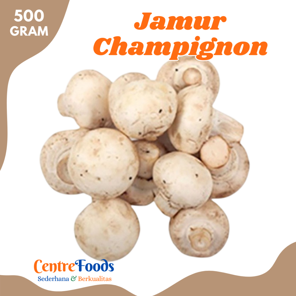 

JAMUR Champignon - Jamur Kancing Fresh | 500gr [ Harga Per 0,5 Kg ]