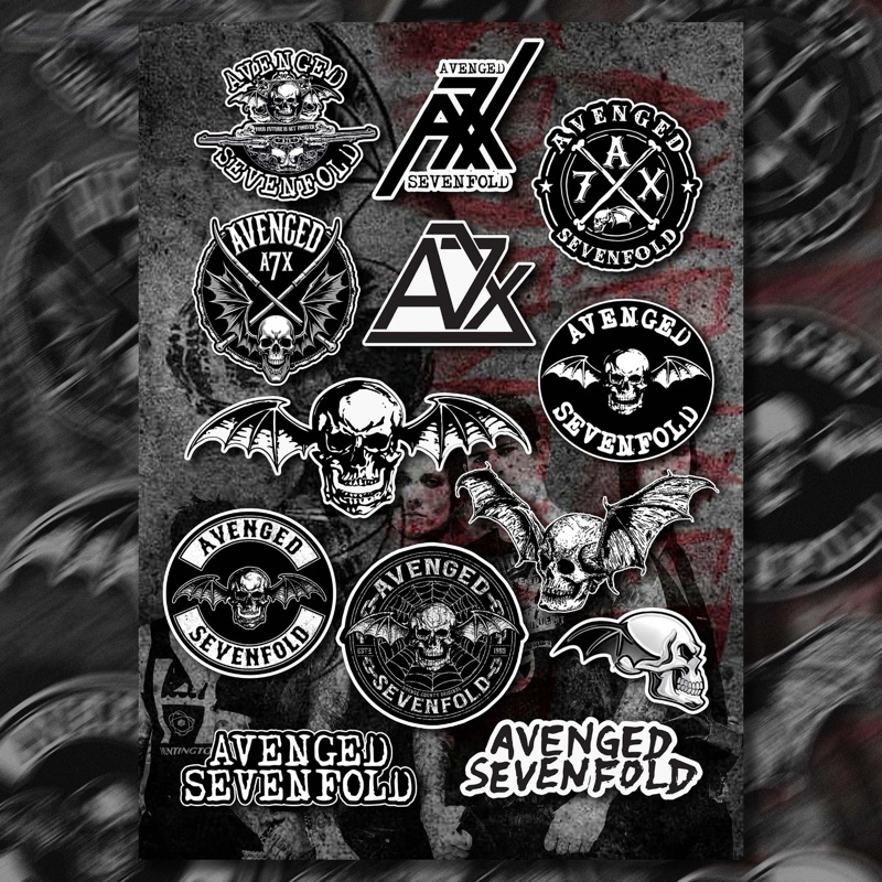 

STICKER PACK A7X 13 PCS UKURAN ( 5-8 cm ) DIE CUT LAMINASI