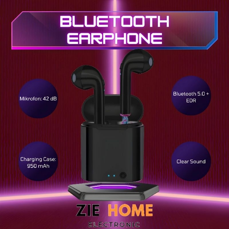 Mini Earphone Airpods Bluetooth 5.0 with Charging Case - i7S TWS
