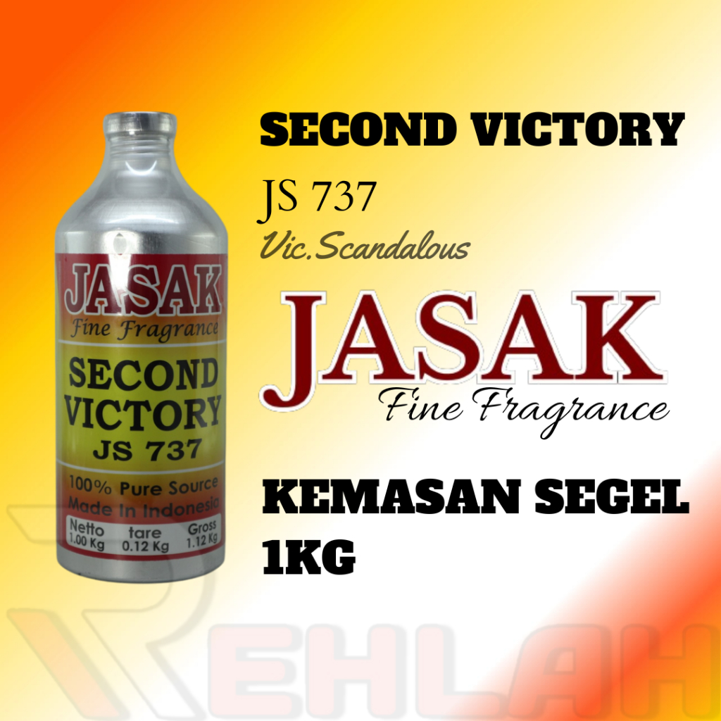 SECOND VICTORY 737 BY JASAK BIBIT PARFUM MURNI KEMASAN ALUMUNIUM 1KG