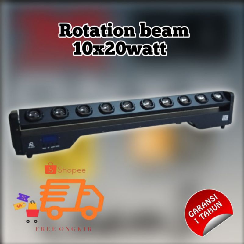 Rotation beam 10x20watt Moving bar