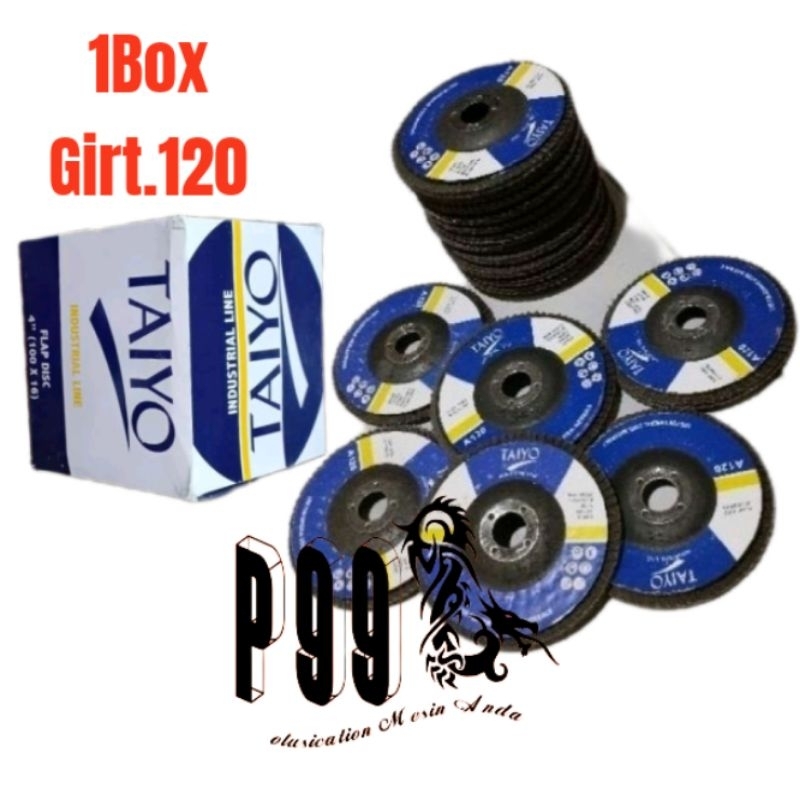Amplas susun TAIYO | mata gerinda grit120 1box