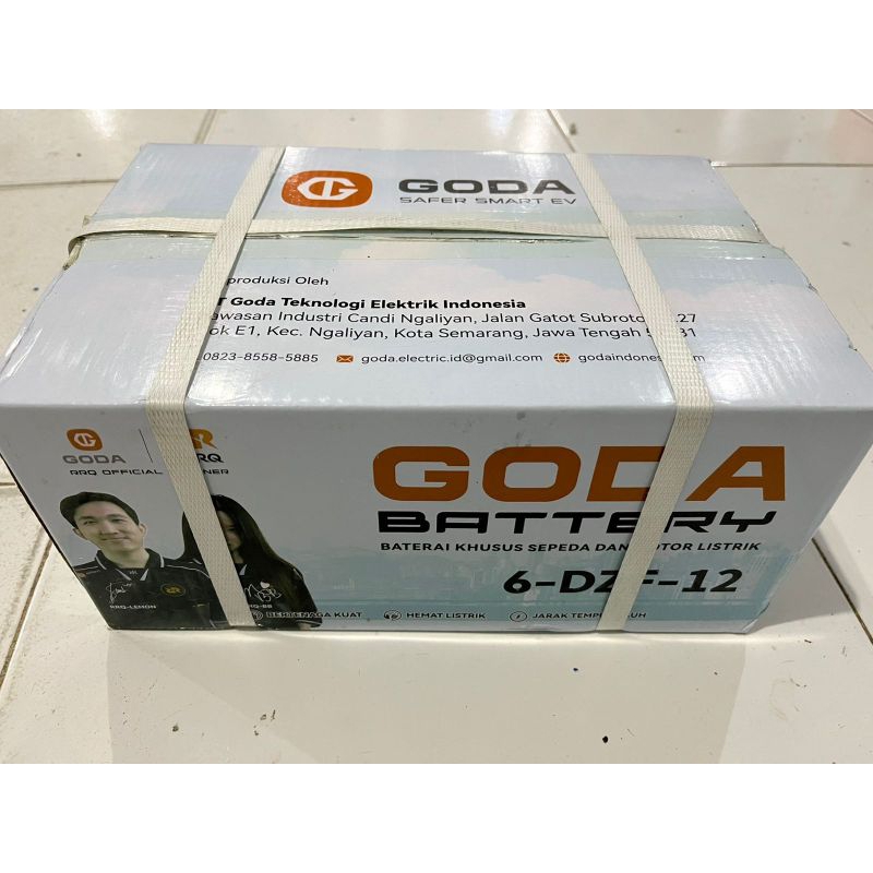 Aki Sepeda Listrik Goda 12v 12ah 1 Kardus (isi 4 aki) original