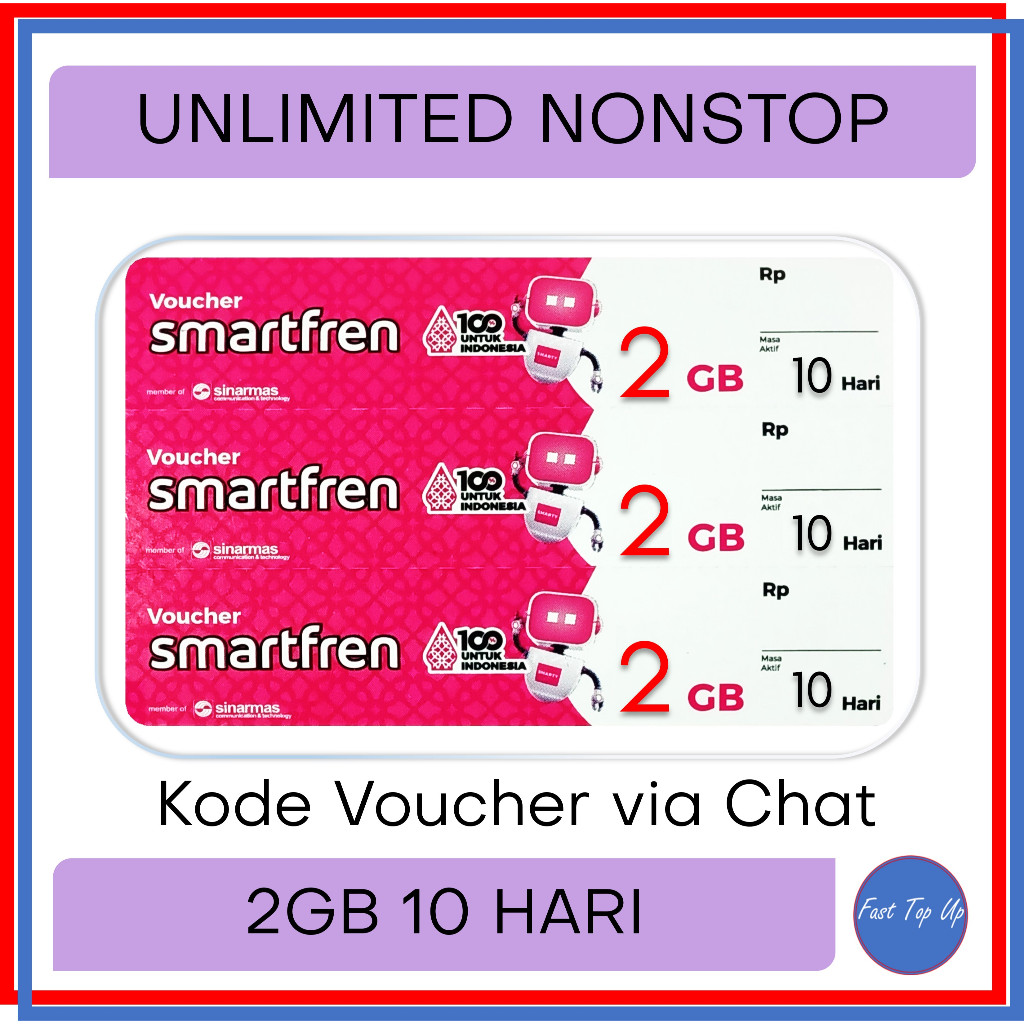 Voucher Smartfren UNLIMITED NONSTOP 2GB