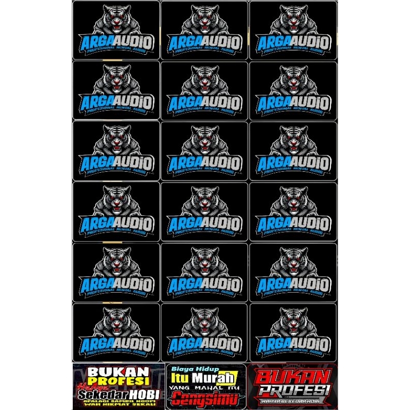 

STIKER ARGA AUDIO ISI 18 PCS BAHAN ANTI AIR 1 LEMBAR UKURAN 30X45