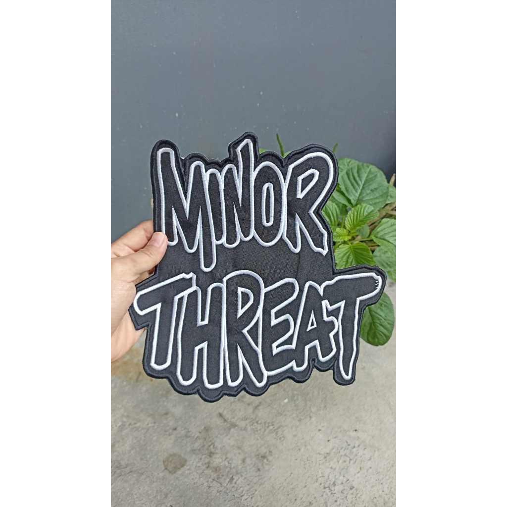 Back Patch Bordir Besar Jaket MINOR THREAT