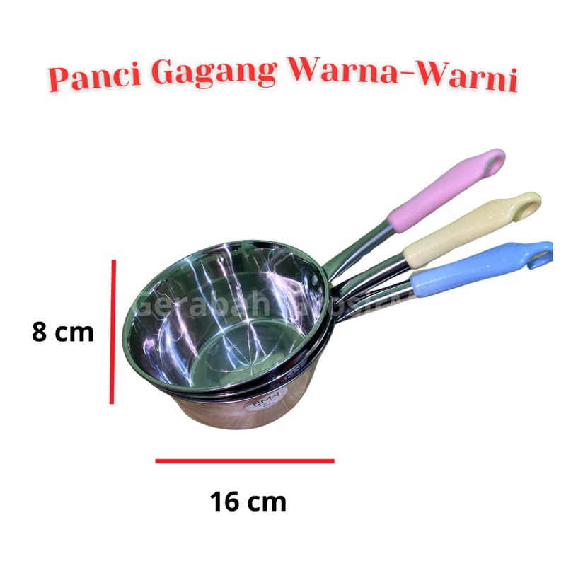 Panci Gagang Warna/Panci Stainless