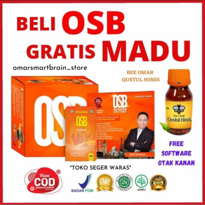 

OSB Vitamin Otak Anak Smart Brain Bonus Madu Bee Omar