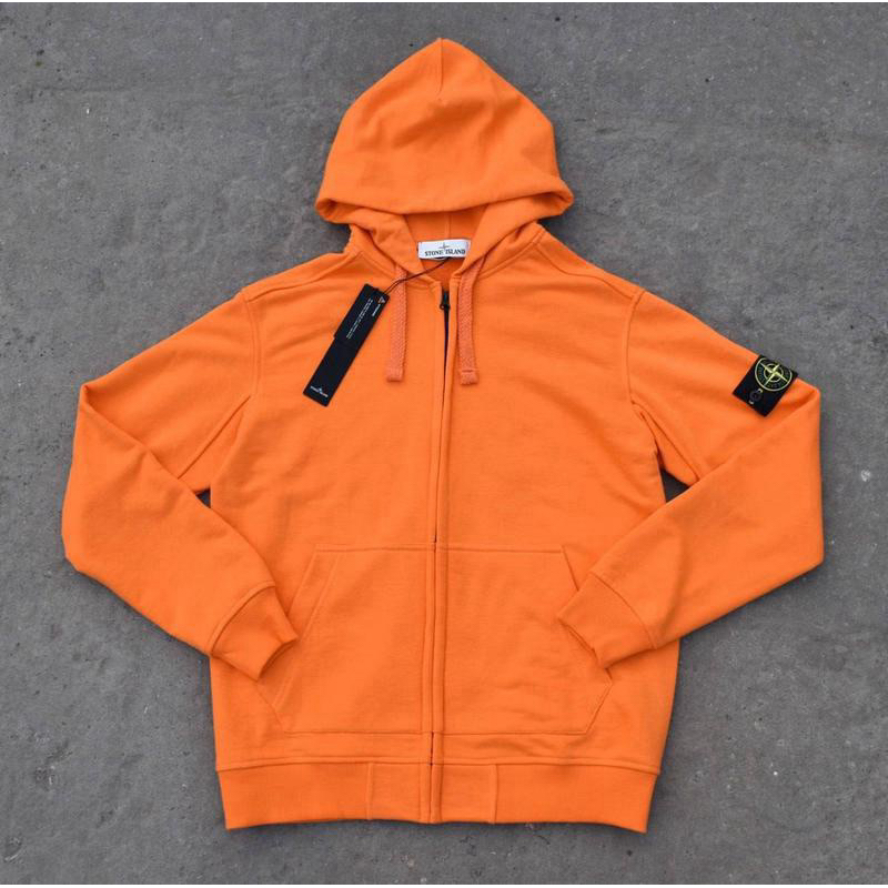 zip hoodie stone island