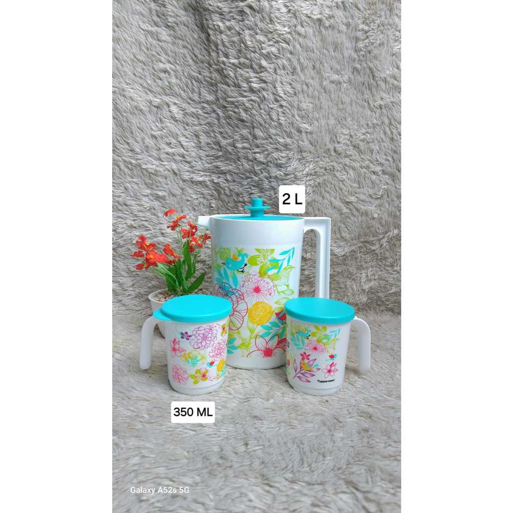 pitcher set teko dan mug gelas tupperware