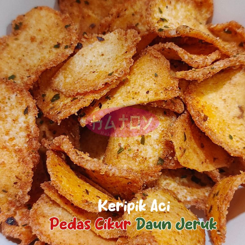 

Lezatoz_Genz Cemilan Pedas Nikmat Keripik Aci Ori Bawang Snack 250 Gram
