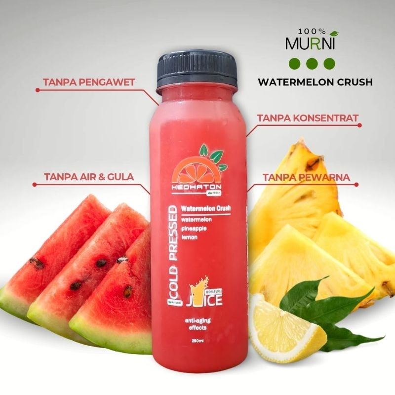 

Watermelom Crush - Cold Pressed Jus - Murni - 250 ml