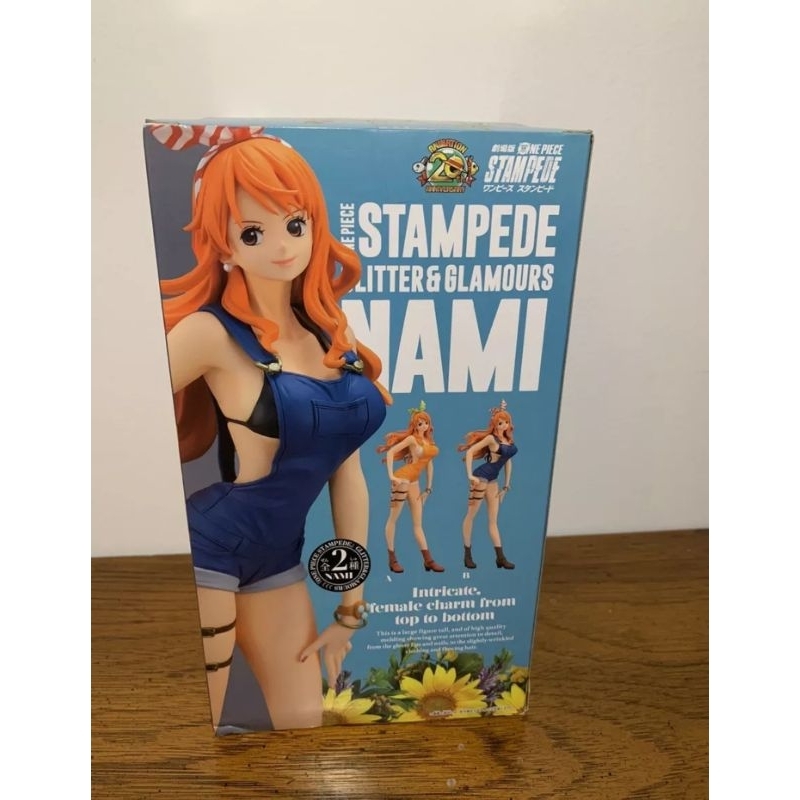 Figure Nami Stampede Blue ver Glitter Glamorous GNG Bandai Banpresto SEGEL MISB