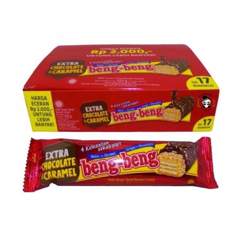 

Beng-Beng Extra Chocolate & Caramel 25gr isi 17 pcs