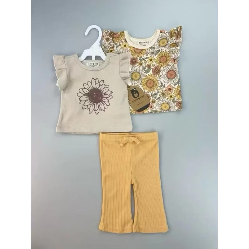 SET HANGER 3 IN 1 SETELAN ANAK PEREMPUAN PREMIUM BABY CLOTHING 2 BAJU 1 CELANA