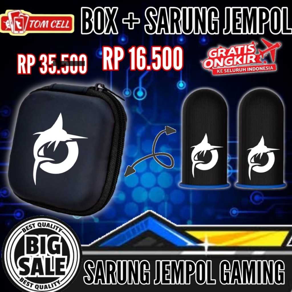 COD - GRATIS ONGKIR SARUNG JEMPOL GAME FF ML ANTI SLVEE / SARUNG JEMPOL GAMING FREE FIRE PUBG GARENA