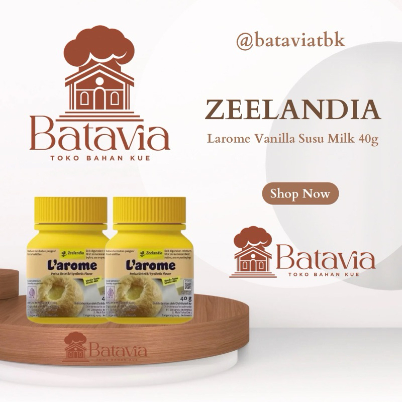 

Zeelandia Larome Vanilla Susu Milk 40g | Vanilla susu