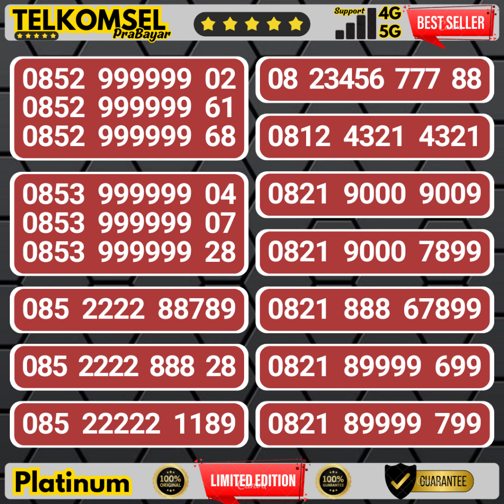 Nomor Cantik Telkomsel simPATI As